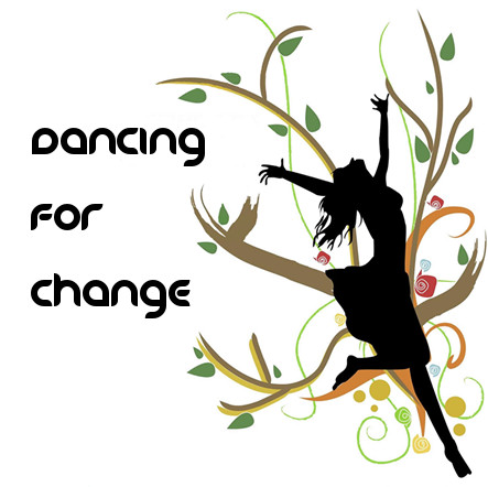 The logo for the Dancing for Change radio show