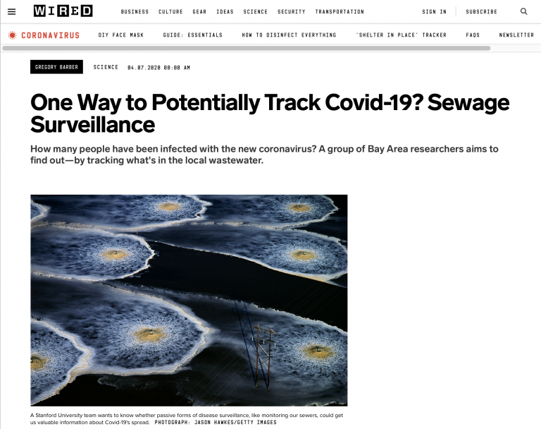 One Way To Potentially Track Covid-19? Sewage Surveillance ...