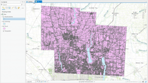 Parcel, Hydrology, and Street Centerline- Delaware County